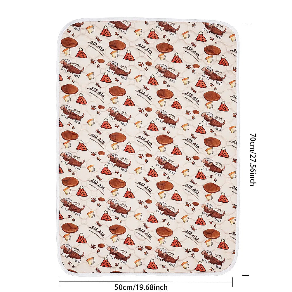 tapis absorbant imperméable chien chat motif pattes coeur lavable antidérapant intérieur moderne bleu