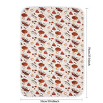 tapis absorbant imperméable chien chat motif pattes coeur lavable antidérapant intérieur moderne bleu