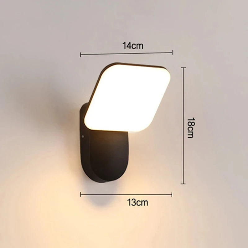 applique murale moderne détecteur mouvement induction lumiere led blanc noir chambre entrée étude salle