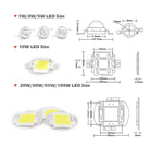 lumière led cob haute puissance spot blanc jaune moderne 10w 20w 30w 50w