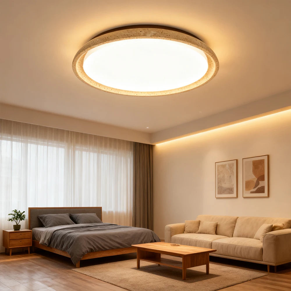 lampe led marbre blanc moderne minimaliste 30cm 43cm 55cm