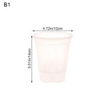 pots plantes transparents blancs modernes minimalistes grille drainage différents disponibles