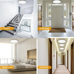 lampe détecteur mouvement blanc moderne 20w 30w 40w 15lumieres led