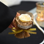 bouquet artificiel fleurs rose blanc violet bleu marron clair classique ruban decoration maison fete