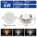 spot led downlight blanc 24w 20w 17w 14w 10w clips ac100v240v moderne éclairage cuisine