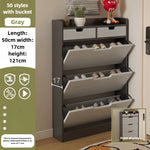 armoire chaussures moderne beige clair tiroirs rangement chaussures objets multifonction bois MDF