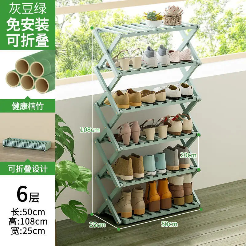 étagère chaussures pliable bois naturel moderne finition lisse support rangement entrée maisonSports Chaussures Bottes
