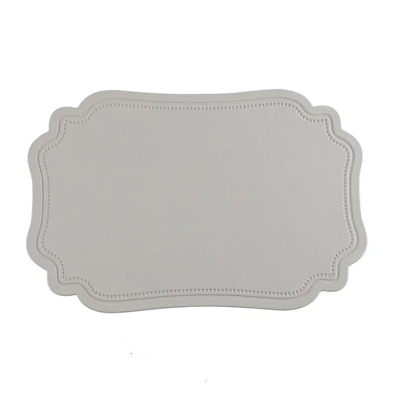 tapis table rectangulaire polyester motif points décoration cuisine salle manger classique