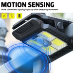 lampe solaire led étanche détecteur mouvement clipser moderne extérieure patio jardin camping ip65 abs