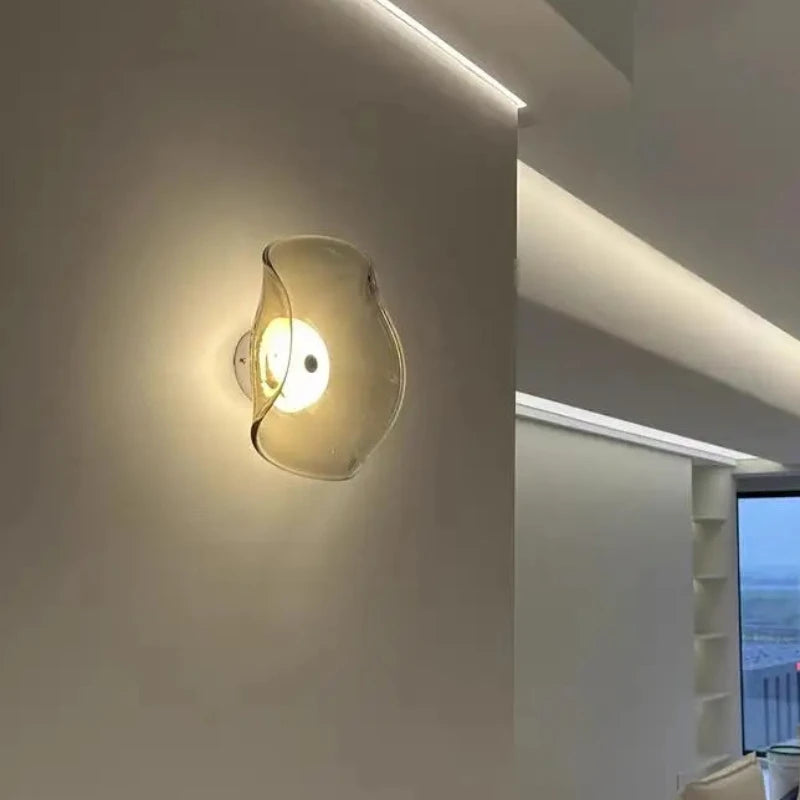 applique murale led blanc translucide moderne fixations vase fleurs tableaux