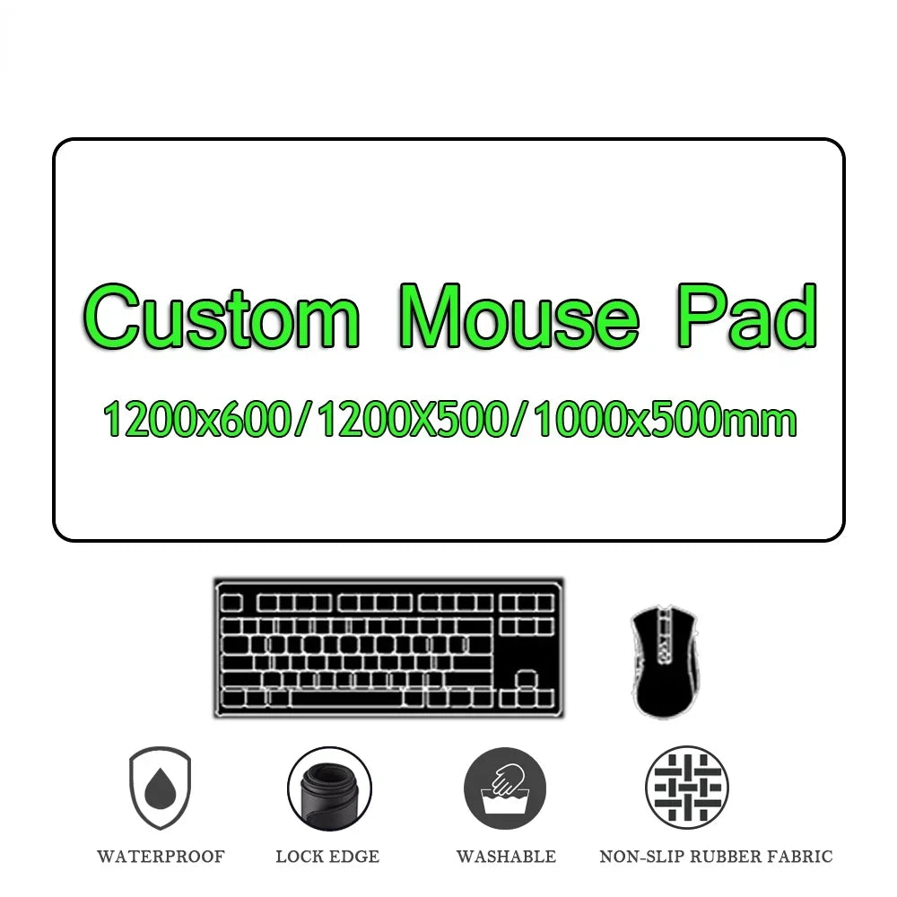 tapis souris moderne noir imprimé clips antibactérien waterproof polyester