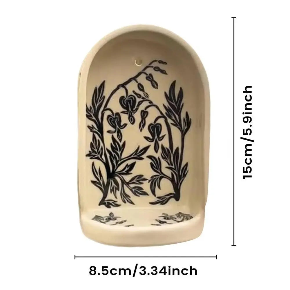 supports muraux décoration bohème motifs floraux rustiques abstraits fixations murales objets décoratifs variés
