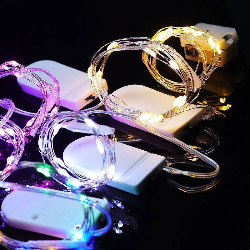 décoration festive guirlande led multicolore jaune blanc bleu cœur spiral