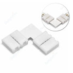 connecteurs ruban led blanc lisse 24v pvc moderne clips 100mm 10 pièces