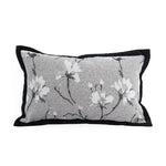 coussin deco gris noir blanc motif floral texture tissée contemporain adhésif maison voiture commercial