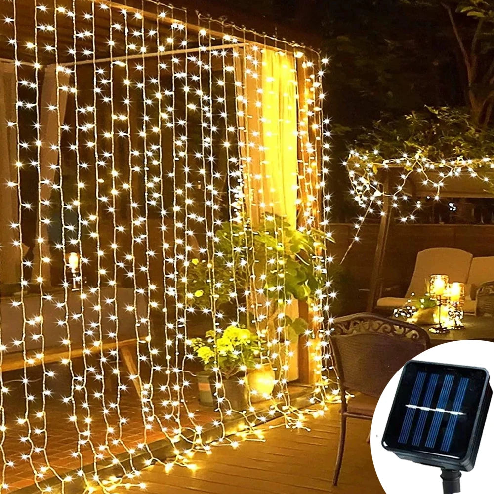 guirlande lumineuse solaire étoiles blanc chaud froid multicolore moderne vacancesextérieurjardin