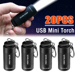torche led rechargeable portable mini usb annuaire clé multiple couleurs moderne compact