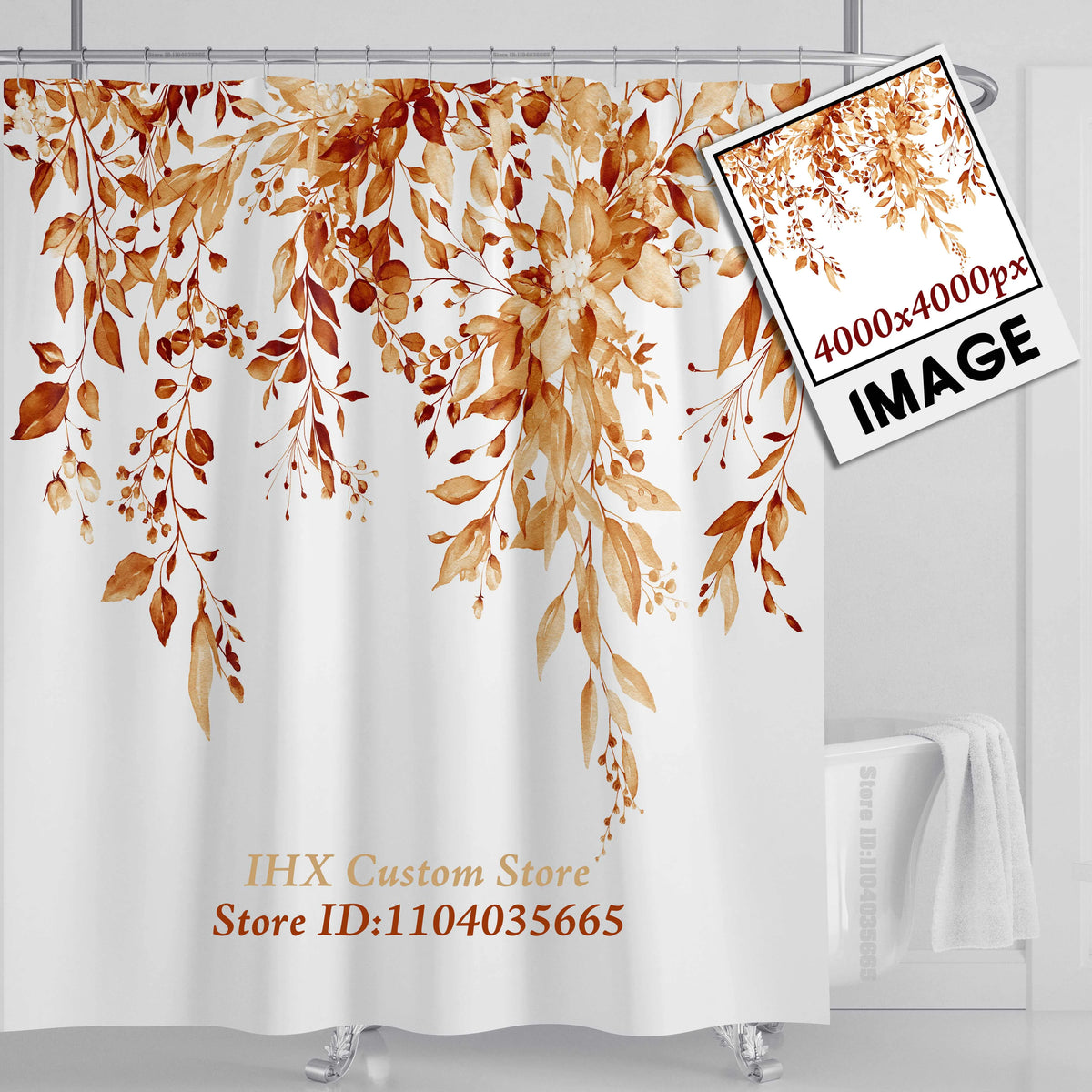 rideau douche imperméable polyester motif marbre moderne crochets salle bain