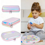 sac jouets pliable holographique moderne rose bleu vert reflets multicolores