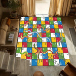 tapis jeu multicolore serpent escaliers moderne anti dérapant 50x80cm 80x120cm 120x160cm