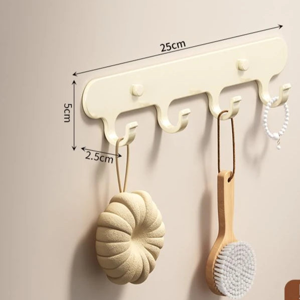 porte serviettes mural gris métallisé moderne 50cm large vis fixations utilisation multiple chambre cuisine