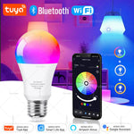 ampoule led intelligente e27 blanc multicolore wifi bluetooth decoration maison moderne