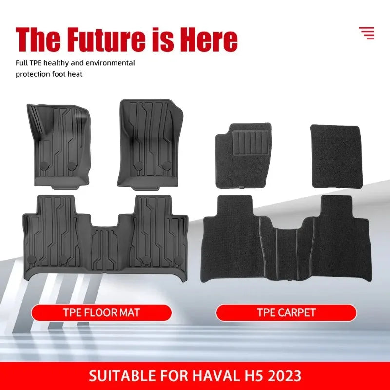 tapis sol voiture noir rayures diagonales moderne tpe imperméable facile nettoyer fibre synthétique