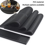 tapis bar perforé noir moderne durable antidérapant vinyle maison service