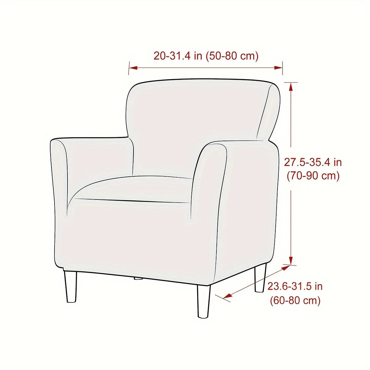 housse fauteuil jacquard carreaux moderne bleu beige gris extensible adhésif