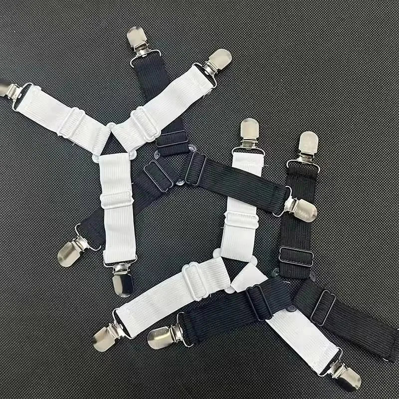 attaches drap lit clips métalliques noir blanc bleu utilitaires fonctionnels étirables répartiteurs chargecoration