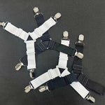 attaches drap lit clips métalliques noir blanc bleu utilitaires fonctionnels étirables répartiteurs chargecoration