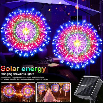guirlande lumineuse solaire 90 150 200 leds multicolore étoiles moderne extérieur festive noël patio