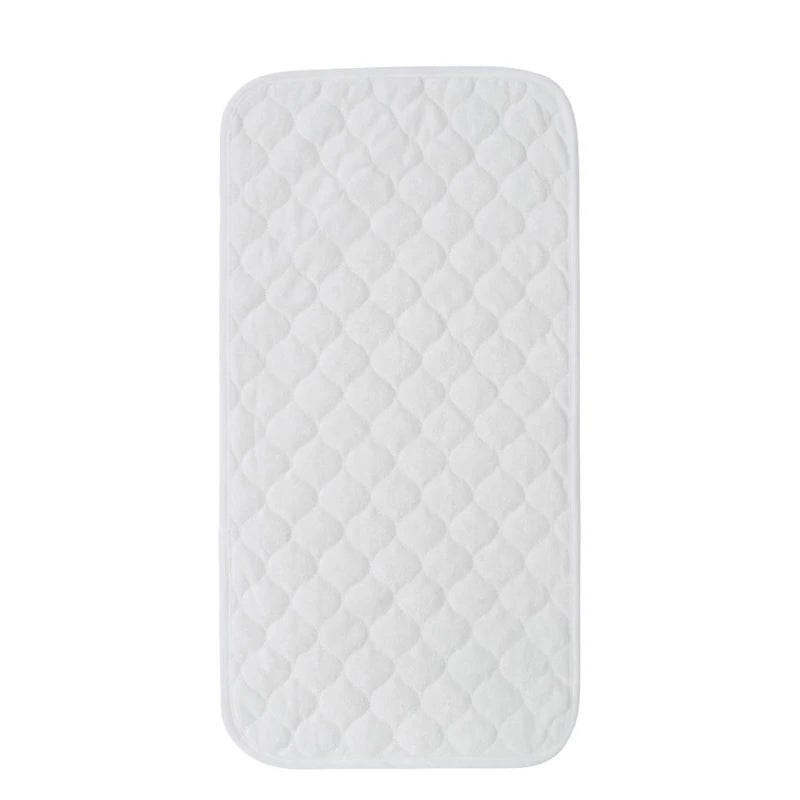 tapis bébé imperméable réutilisable doublure bambou gris quilté moderne portable mois