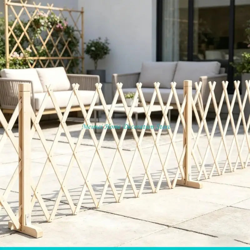 panneau decoratif jardin rustique bois brut beige fleurs plantesextérieur intérieur posable sol