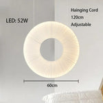 lampes suspendues modernes blanc crème rayures verticales salon chambre hall