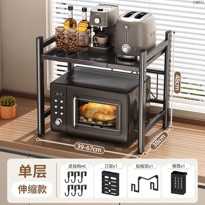 rangement cuisine tiroirs acier inoxydable gris noir moderne batteur cuillères couteaux toaster friteuse