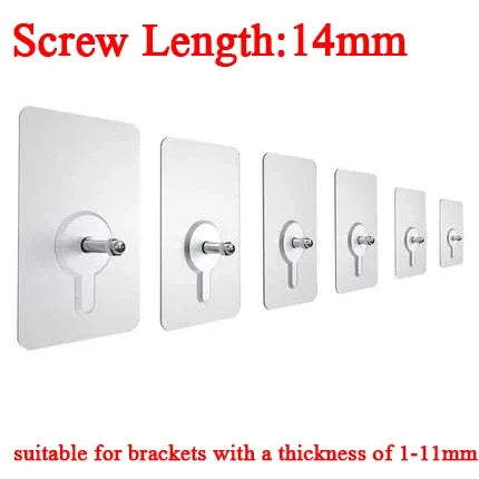 support mural transparent porte serviettes clés horloge tableaux vêtements adhésif pvc moderne pièces