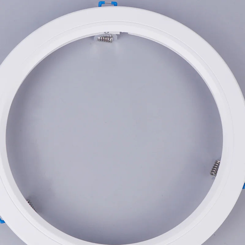 anneaux lumineux blancs modernes spots led encastrables adaptable anneaux fixation tringles blancs opaques