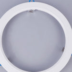 anneaux lumineux blancs modernes spots led encastrables adaptable anneaux fixation tringles blancs opaques