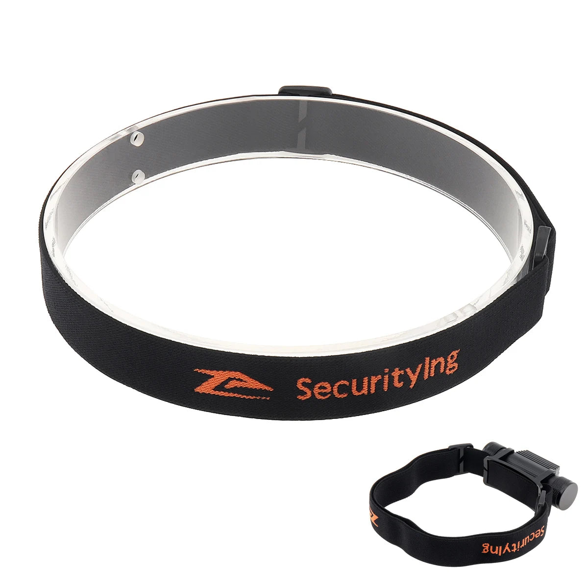 support téléphone portable noir ceinture fixante orange moderne braket strip