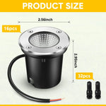 éclairage solaire led 16 spots noirs vis fixations moderne fonctionnelextérieur