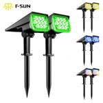projecteur solaire extérieur ip65 étanche led moderne noir vert adjustable brightness