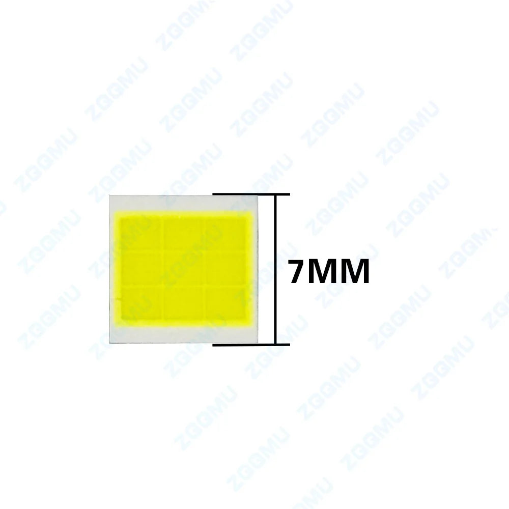 lampe led haute puissance 7070 blanc 6000k 72w 7000lm cuivre industrielle