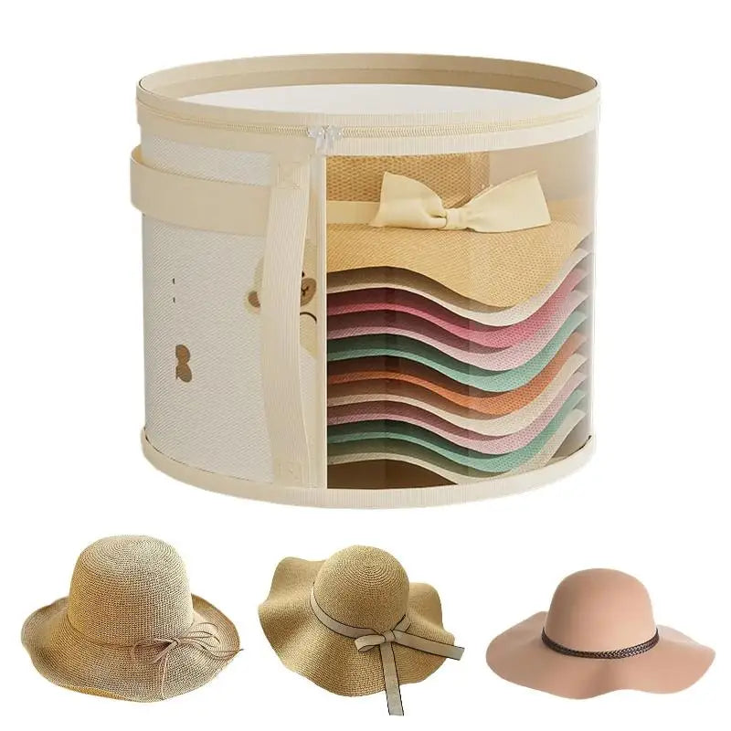 sac rangement transparent moderne chapeaux noir maille ceinture voyage plage