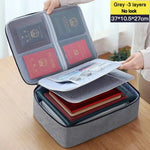 valise rangement noir tissu texturé moderne poignée amovible fermeture glissière serrure combinée portable officeécole