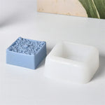 moules savon silicone motifs floraux vintage bleu clair blanc détaillés artisanauxDecorationChocolat