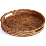 corbeille marron clair tressée traditionnelle respectueuse environnement stockage portable rotin multifonctionnelle domestique hotelière serviettes