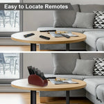 porte télécommandes réutilisable simili cuir noir moderne compartiments rangement salon
