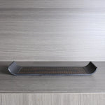 plateau rangement noir tissu géométrique moderne vaisselle mélamine utilisation salon entrée cuisine decoration