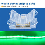 connecteurs led transparents 2pin 3pin clips câbles rgb cct cob 5v 12v 30v ul